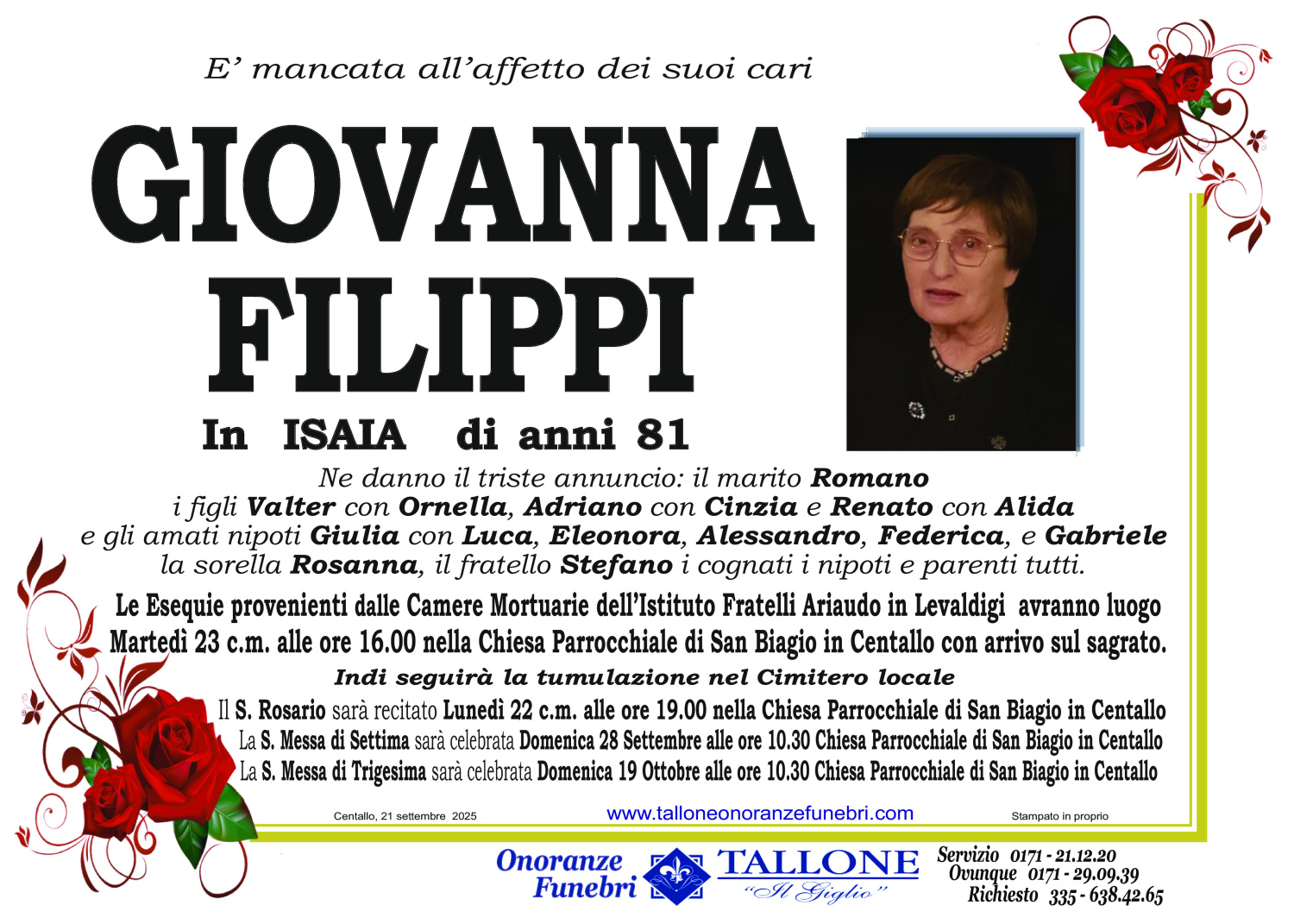 Giovanna Filippi<small class='fs-20'><br/>In Isaia</small>